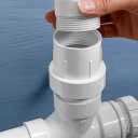 LESSO 1 1/4" PVC Repair Coupling, PVC Pipe Repair 1-1/4 inch Kit for Broken or Cracked In-Ground Pipe Fittings Waterproof Durable, SCH40 White (2 Sets)
