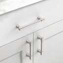 Asidrama 10 Pack 5 Inch(128mm) Brushed Satin Nickel Cabinet Pulls Kitchen Cabinet Handles Satin Nickel Kitchen Cabinet Hardware for Cupboard Drawer