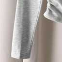 RoseSeek Girl's Bow Embroidery Long Sleeve T Shirts Lace Trim Crew Neck Ruched Cute Tee Tops Fall Clothes (Gray)