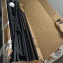 Easy to Assemble Queen Bed Frame with Wood Headboard & Footboard, Tool-Free Metal Platform Bed Frame, Upgraded Heavy Duty Sturdy Foundation, No Noise, No Box Spring Needed,Large Under Storage, Black