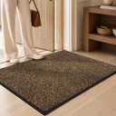Mibao Super Absorbent Front Door Mat, 60" x 36", Non-Slip Washable Indoor Doormats, Low Profile Entryway Rug Outdoor, Dirt Resistant Welcome Mats for Front and Back Door Entrance, Brown