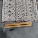 Mkono Macrame Magazine Rack Boho Storage Holder Standing Basket for Books, Newspapers, Swaddle Blanket, Dorm Essentials, Living Room, Bathroom, Office, Nursery, Home Decor, Medium Size, 14”L x 10”W