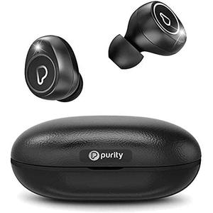Purity True Wireless Earbuds with Immersive Sound, Bluetooth 5.0 Earphones in-Ear with Charging Case Easy-Pairing Stereo Calls/Built-in Microphones/IPX5 Sweatproof/Pumping Bass for Sports,Workout,Gym