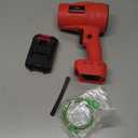 Handheld Mini Cordless Leaf Blower, 21V Battery Cordless Small Leaf Blower for Lawn Care, Patio, Car Dryer, Blowing Leaves and Dust,Battery Powered 400 CFM 100 MPH,Tiny Red Leaf Blowers