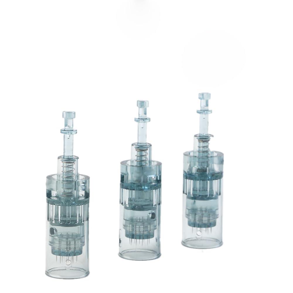 Microneedling Pen Replacement Cartridges for Dr Pen M8(Round Nano 10 Pack)