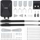 CO-Z Automatic Dual Swing Gate Opener Kit, Electric Gate Opener for Doors up to 660lb*2 18ft, Driveway Home Garden Gate System for Double Swing Gates, Dual Gate Complete Kit with Remote Control