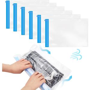 Compression Bags for Travel, Reusable Packing Compression Bags, Vacuum Storage Bags, Compression Bags for Storage (Medium)