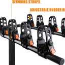 8Pcs Bike Rack Straps Replacement Parts Bicycle Hitch Strap Bike Rack Cradle Replacement Bike Tie Down Straps Replacement Rubber Straps Spare Hook fit 1 Inch Trailer Hitch