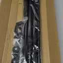 GXOACKJ Curtain Rods for windows 66-120 inch, 5/8 inch Decorative Matte Black Splicing Heavy Duty Metal Curtain Rod set with Brackets