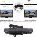 Dasbecan Tailgate Handle Rear View Backup Camera 6909004020 Compatible with Toyota Tacoma 2005-2015 Black Aftermarket Replacement Reverse Parking Liftgate Latch Handle Camera (RCA Connector)