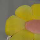 Yellow Flower Pillow, Flower Shaped Throw Pillow Cute Chair Seat Cushion for Bedroom and Living Room Dcor (15.75", Yellow)