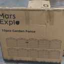 10 Panels No Dig Decorative Outdoor Garden Fence, 40 in(H) X 23.6 ft(L) Animal Barrier Fencing, Rustproof Portable Fence, Temporary Dog Fence Outdoor for Yard, Outside, Backyard, Patio