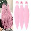 2 x 26 Inch 3 Pack Pre Stretched Braiding Hair