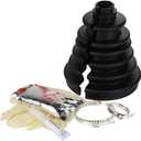 CVS18 Universal Split Constant Velocity Joint Gaiter Boot Replacement Kit, Black