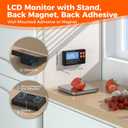 Rechargeable Split Digital Kitchen Food Scale - TRUDIN Weight Scale for Bread Making & Coffee Brewing, Max.22lb/10kg,1g/0.05oz Accuracy,5 Units with Large Backlit LCD,Wall-Mount (Light Silver)