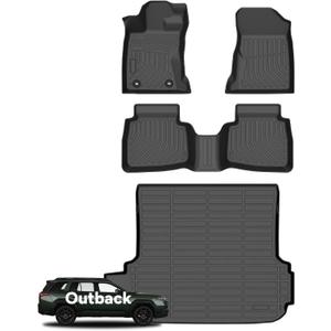 Wayhigh® Floor Mats & Cargo Liner for Subaru Outback 2026, All Weather TPE Car Mats Waterproof Heavy Duty Floor Liners, Floor Mats Custom Fit for Outback Accessories
