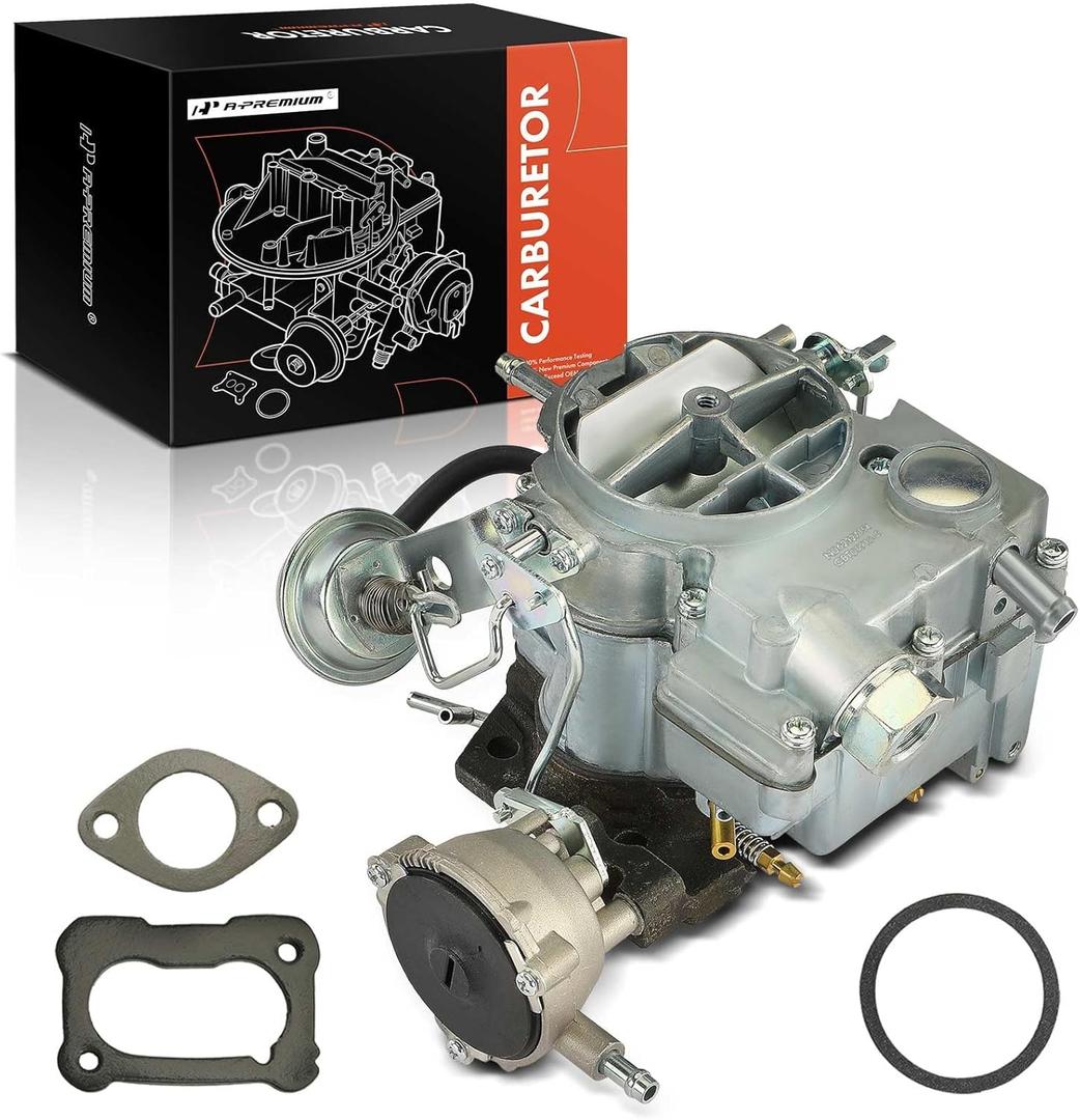 A-Premium 2 Barrel Carburetor Compatible with Rochester 2GC Chevrolet Chevy Small Block Engines 5.7L 350Cu 1970-1980, 6.6L 400Cu 1970-1975, Large Base