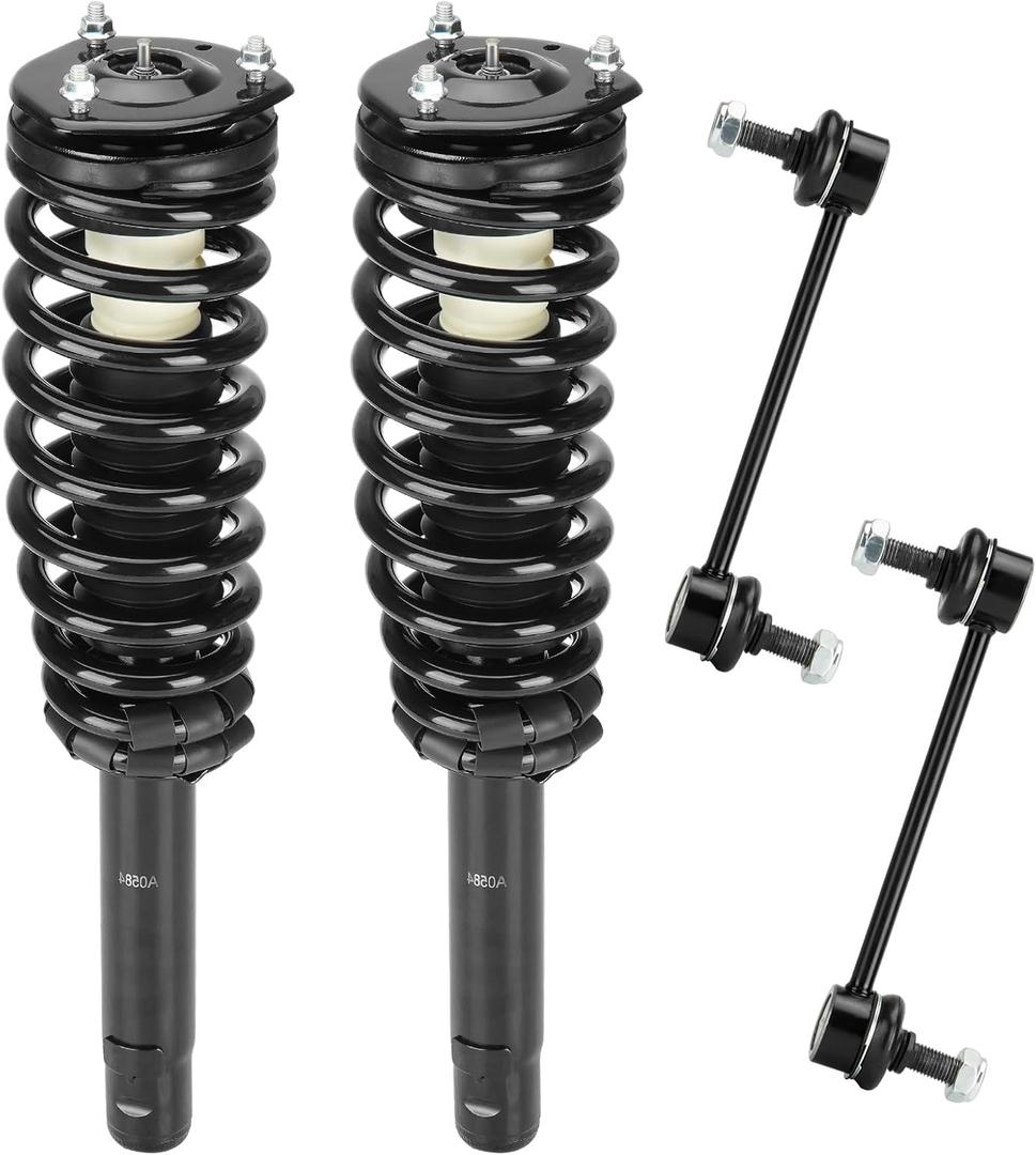 Front Coil Spring Strut Assembly & Stabilizer Sway Bar Links for Ford Fusion 2010 2011 2012, for Mercury Milan 2010-2011, Shock Absorber and Sway Bar Link Replace for 272596, K750415