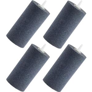 AQUANEAT Aquarium 4"x2" Cylinder Air Stone Fish Tank Aerator Diffuser Hydroponics (4 pcs)