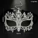 Bling Rhinestone Masquerade Mask For Women Ball Costume Crystal Face Mask Carnival Jewelry