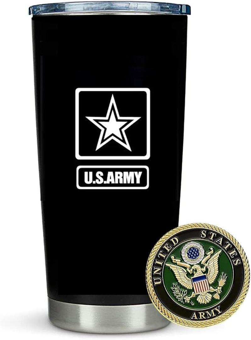 Army Insulated Tumbler - Great Engraved Gifts for Army Heroes!