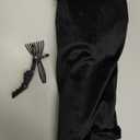 Small Dual Voltage Hair Dryer Brush (110-220V), Compact Light-Weight European Travel Blow Dryer Brush for Volume, Smoothness & Curls On The Go, One Step Travel Hair Tools, Incl. Pouch & EU Plug (Dark Black)