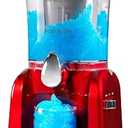 Nostalgia Frozen Drink Maker and Margarita Machine for Home - 32-Ounce Slushy Maker with Stainless Steel Flow Spout - Easy to Clean and Double Insulated - Retro Red