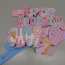 6 Pcs Donut Two Sweet Birthday Party Decorations 2st Birthday Decorations Grow up Party Table Sign Donut Theme Table Decor for Baby Shower Wedding Supplies