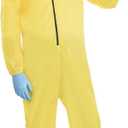Party City Yellow Hazmat Suit Set For Adults (Includes Jumper & Mask) - Safe to Use Gas Mask Costume (Standard, Multicolor)