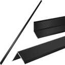 Aluminum Alloy Metal Corner Protector 10PCS Wall Corner Protector 0.6x0.6x48 inches Corner Trim Black Decoration Pack of 10 Corner Guards 21Ga Thickness