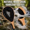BasicGear Handmade Ultralight Wood Landing Nets for Flying Fishing, Large