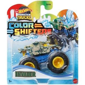 Hot Wheels Monster Trucks Color Shifters Invader, 1:64 Scale 2025