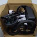 ELENKER Steerable Knee Walker Deluxe Medical Scooter for Foot Injuries Compact Crutches Alternative (Bright Black)