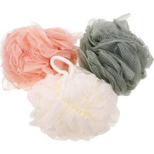 Didiseaon 2pcs Mesh Bath Balls for Shower Soft Body Scrubbers with Hanging Rope Eco-Friendly Pe Material Exfoliating Shower Gel Balls Mixed Colors