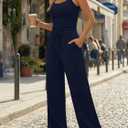 Trendy Queen Women's 2 Piece Lounge Set Soft Matching Vacation Outfits for Travel, Airport, and Casual Wear (Blue, XS)