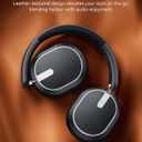 bmani Hybrid Active Noise Cancelling Headphones,120H Playtime Wireless Headphones Bluetooth 6.0 with Power Display, 6-Mic ENC Calls, 360 Spatial Audio Over Ear Headphones Headset for Travel Game