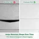 Smooth Drop Ceiling Tiles 2ft x 4ft for T-Bar Ceiling Systems – PVC Ceiling Tiles with No Sag, Waterproof & Fire-Rated – Easy Drop-in Replacement, White, 10-Pack (Covers 80 Sq. Ft)