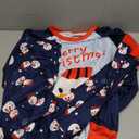 GRPSKCOS Couple Christmas Pajamas Adults Christmas Long Sleepwear Matching Santa Pyjamas for Men Women.XL