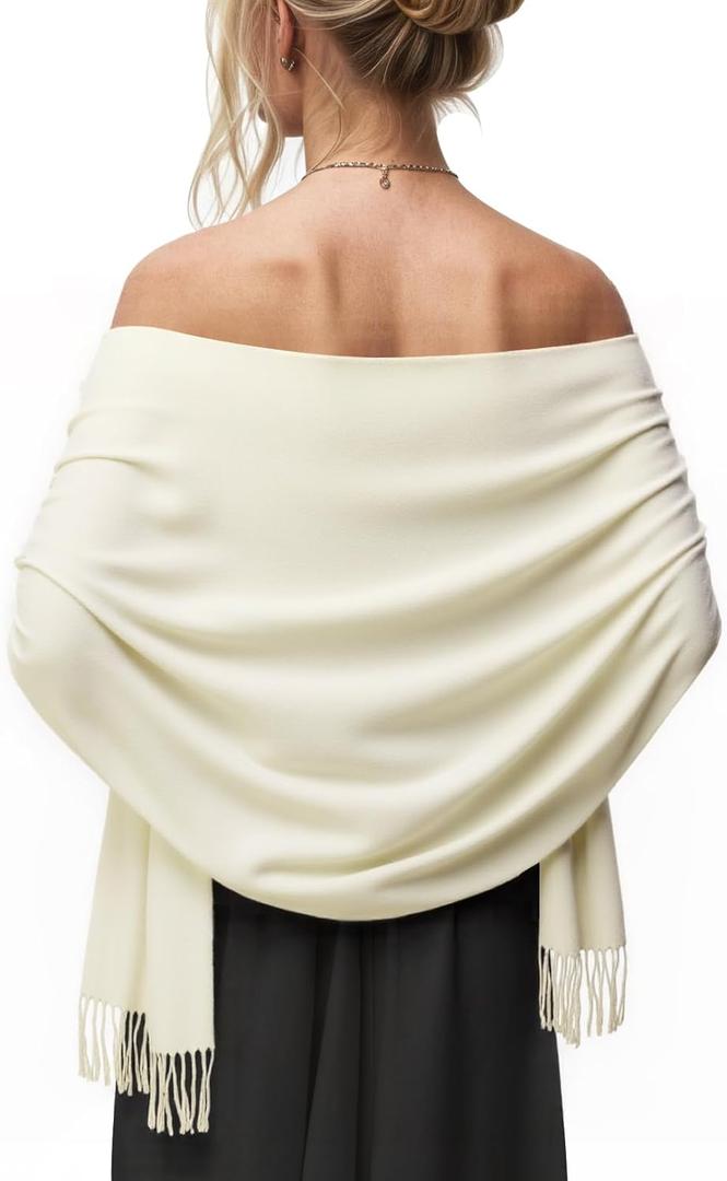 Women's Scarf Pashmina Shawls and Wraps for Evening Dress Wedding Bridal Bridesmaid Winter Warm Long Large Scarves