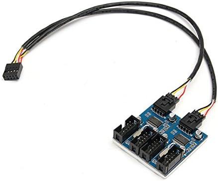TGOOD 9 Pin USB 2.0 Male to Female Adapter