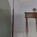 62.5" Wood Floor Lamp for Living Room Gold with Foot Switch Arc Standing Tall Lamps for Bedroom Mid Century Modern Corner Floor Lamps for Office Nursery Industrial Reading Light Room Lamp