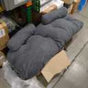 Folding Chair Bed, Futon Sofa Bed, Floor Couch for Adults Chair Bed for Living Room, Lounge Sofa, Convertible Sofa Bed, Small Couches for Small Spaces,Grey (35.4 inch)