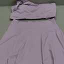 Women's Tennis Skirts Sport Bra Sets High Waisted Golf Skorts Skirt One Shoulder Sports Bra Running Workout Activewear in Lilac, XL