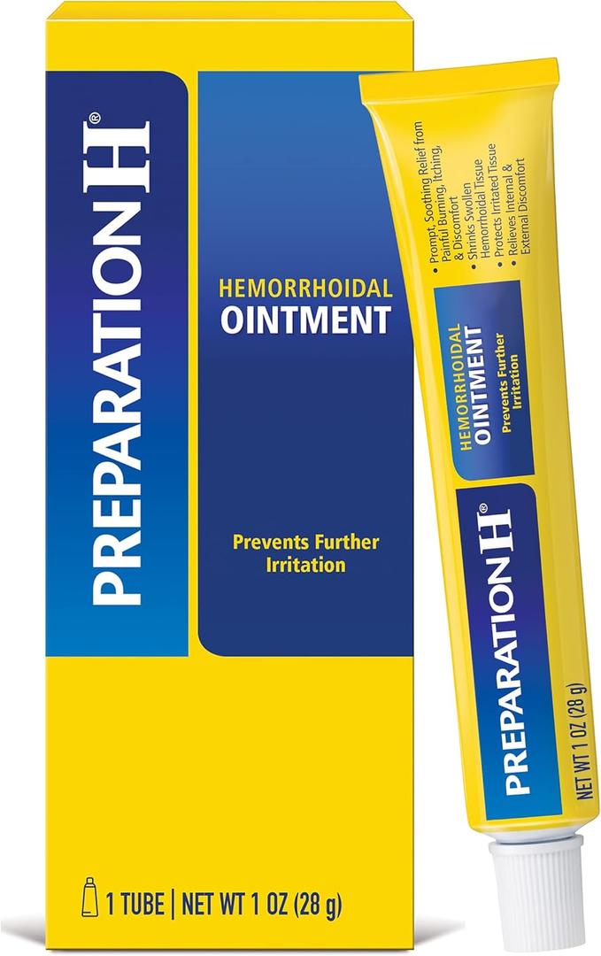 Preparation H Hemorrhoid Ointment, Itching, Burning and Discomfort Relief - 1 Oz Tube (1 Ounce (Pack of 1))