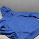 onlypuff Women Hoodies Casual Pullover Long Sleeve Sweatshirt Kangaroo Pocket Drop Shoulder Sweater (Small, Colorful Blue)