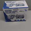 DV-90 Magnetic Dryer Vent Connector Kit - Airtight Quick-Installation for Tight Spaces, Easy lint Cleaning, Strong Magnet Self-Alignment Design with 2.6ft 6" Duct & two Clamps