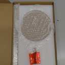 WORHE Paper Towel Holder Countertop Clear Acrylic 5.9" Diameter Thickening Sturdy Base,for Kitchen Bathroom, Paper Towel Dispenser for Tear Tissue Roll 1 Pack (YGC001)