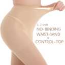 3 x MEME&WEWE 2 Pairs Tights for Women, Sheer Stockings for Women Pantyhose,20D High Waist No Rip Control Top Tight Pantyhose (S)