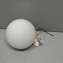 Modern Globe Wall Sconce with White Glass Shade 5.5" Indoor Wall Light