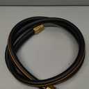 Giraffe Hybrid Leader Hose 5/8" x 6ft, Custom Length, NO Kink, Flexible, Leakproof Water Hose with Male to Female Fittings, 600 Burst PSI (Black and Orange)